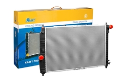 Радиатор охлаждения паяный Chevrolet Aveo (05-) MT A/C+, KRAFT